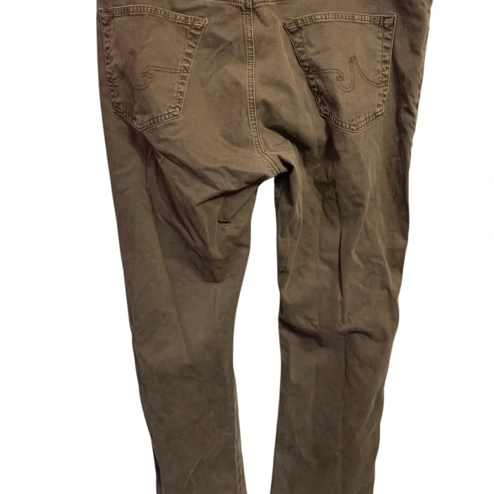 Mens Adriano Goldschmied AG Jeans The Everett Slim‎ Straight in Brown sz 38 x 32